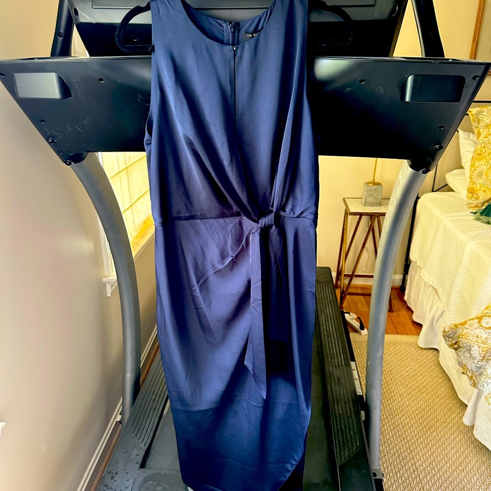 Ted Baker London navy silk dress, never worn!